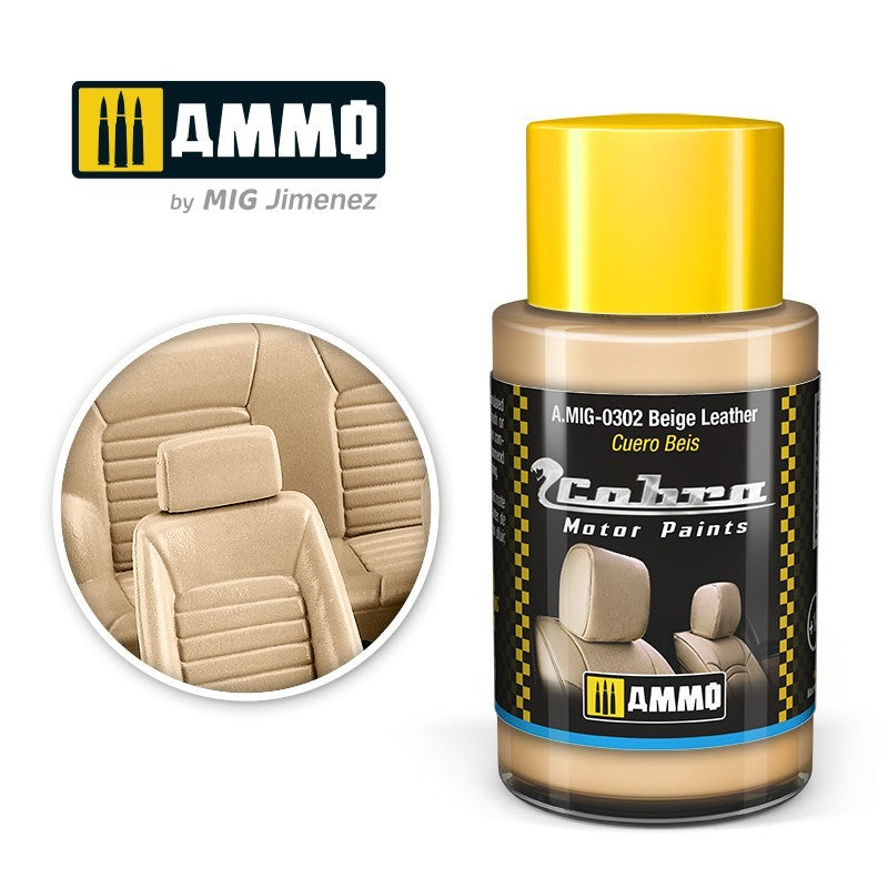 AMIG 0302 Cobra Motor Paint Beige Leather 30ml.