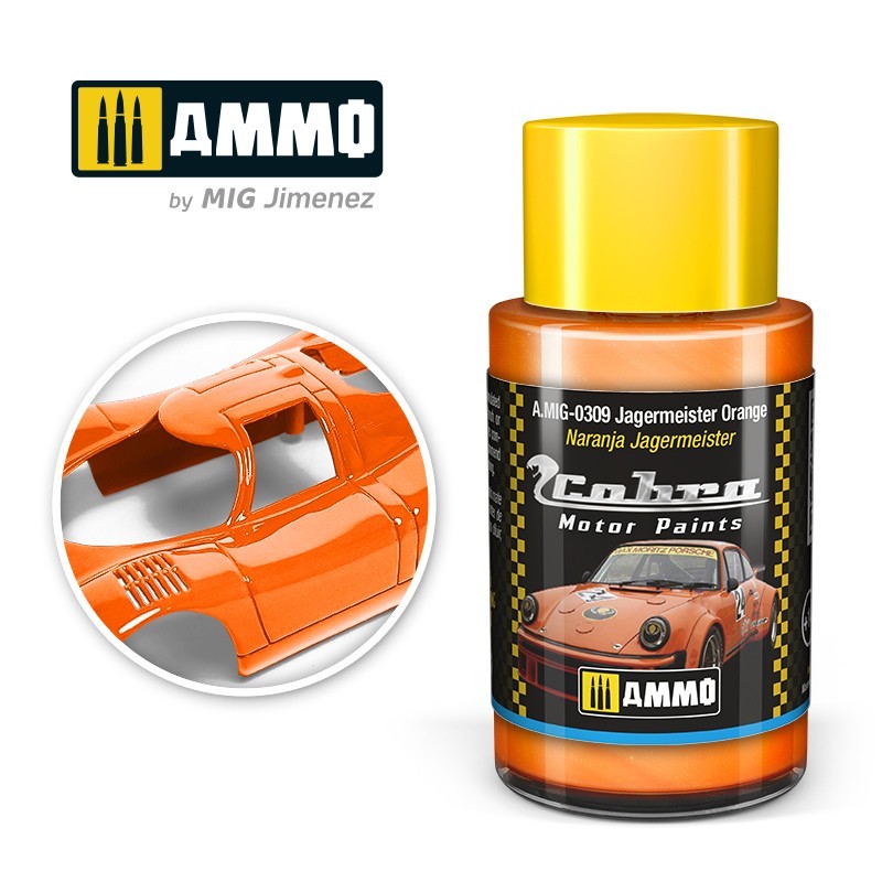 AMIG 0309 Cobra Motor Paint Jagermeister Orange 30ml.