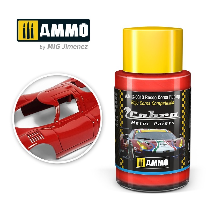 AMIG 0313 Cobra Motor Paint  Rosso Corsa Racing 30ml.