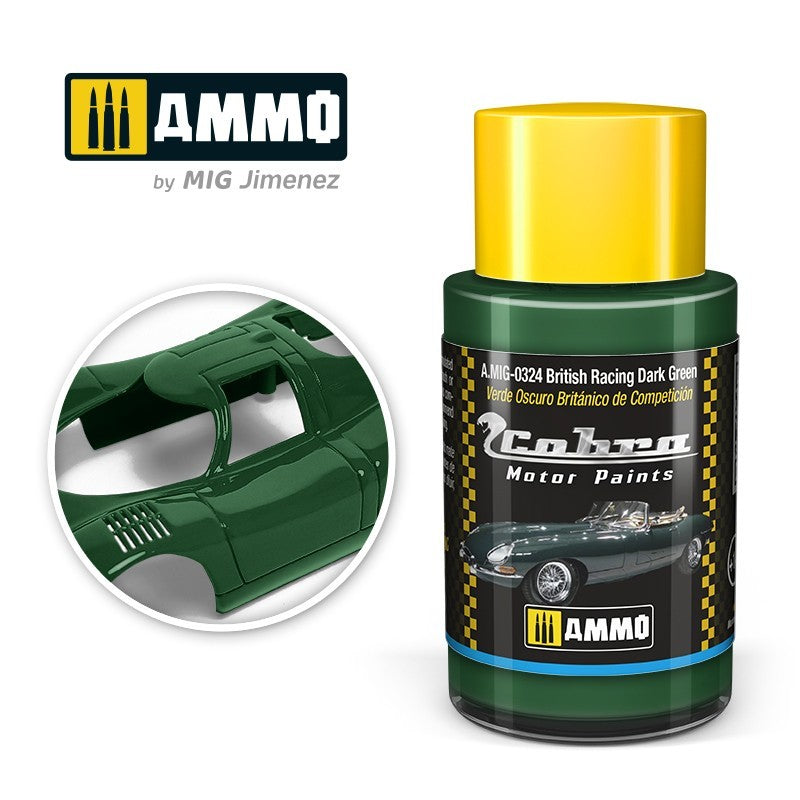 AMIG 0324 Cobra Motor Paint British Racing Dark Green 30ml.