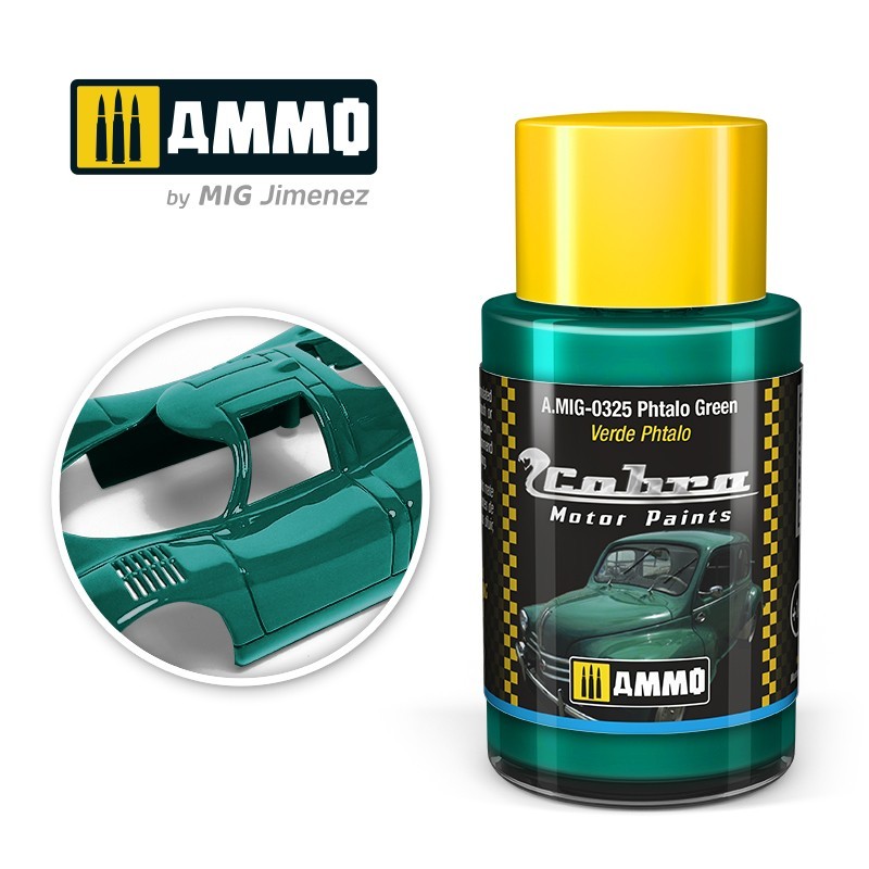 AMIG 0325 Cobra Motor Paint Phtalo Green 30ml.