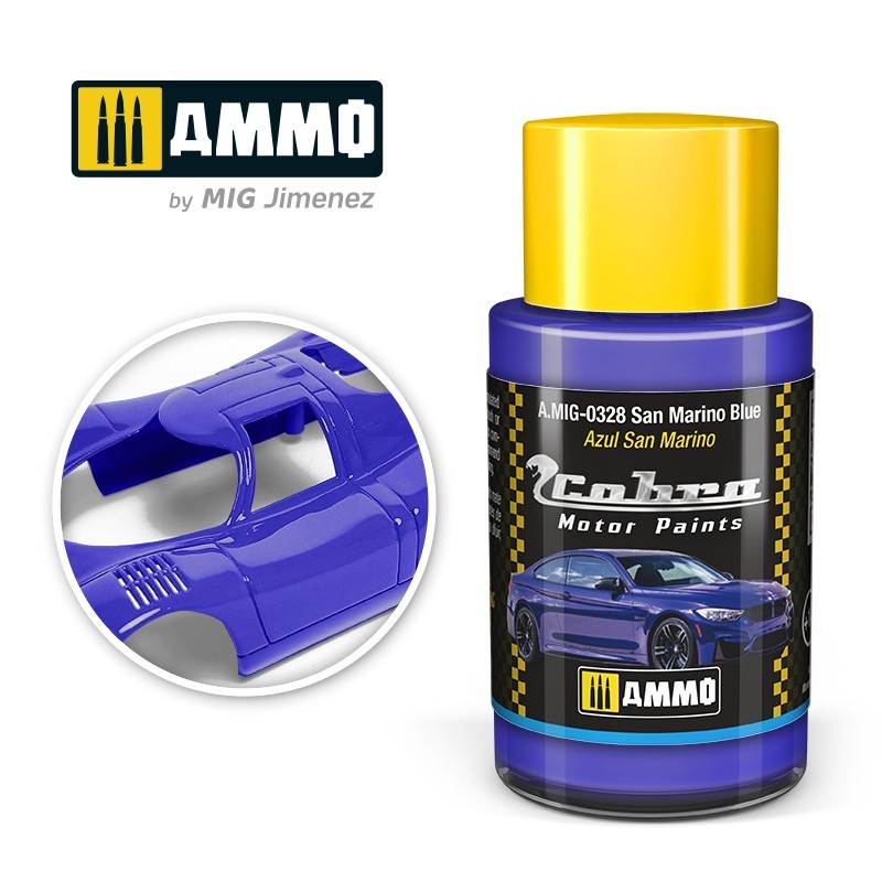 AMIG 0328 Cobra Motor Paint San Marino Blue 30ml.