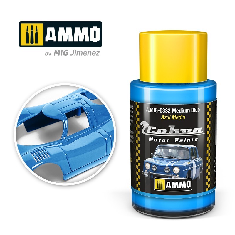 AMIG 0332 Cobra Motor Paint Medium Blue 30ml.