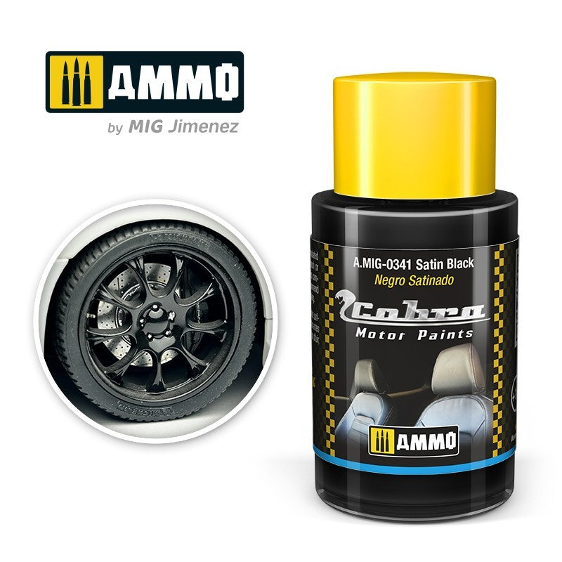AMIG 0341 Cobra Motor Satin Black 30ml.