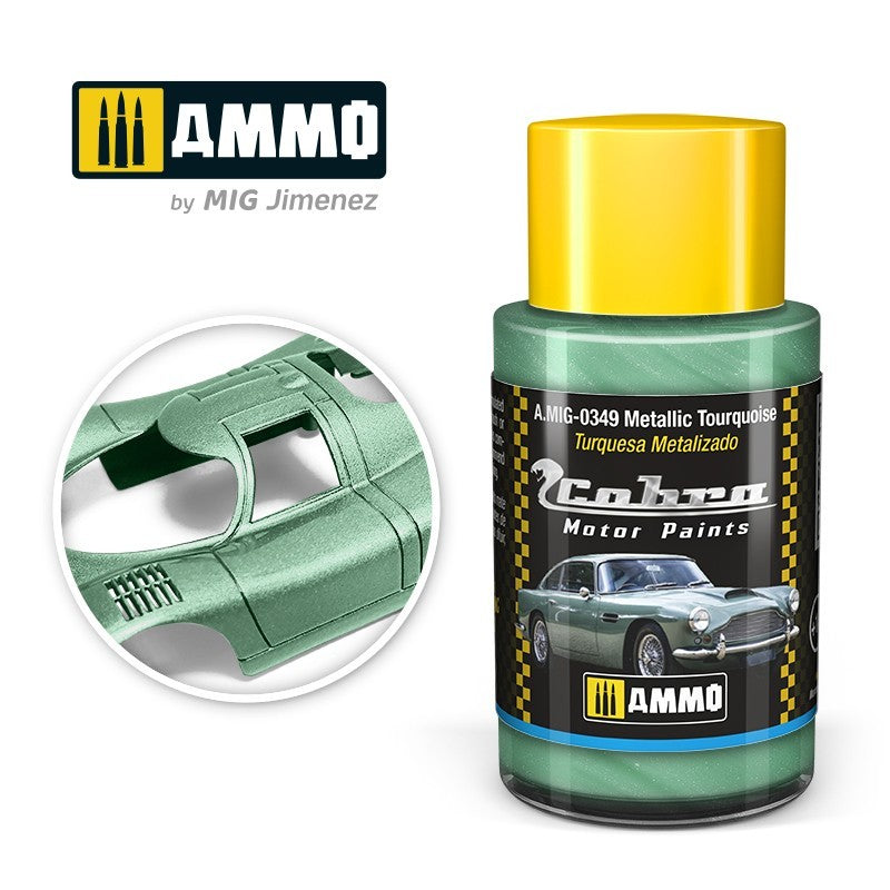 AMIG 0349 Cobra Motor Metallic Touruoise 30ml.