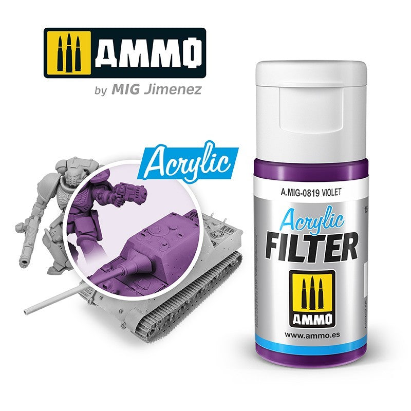 AMIG 0819 Acrylic Filter Violet 15ml.