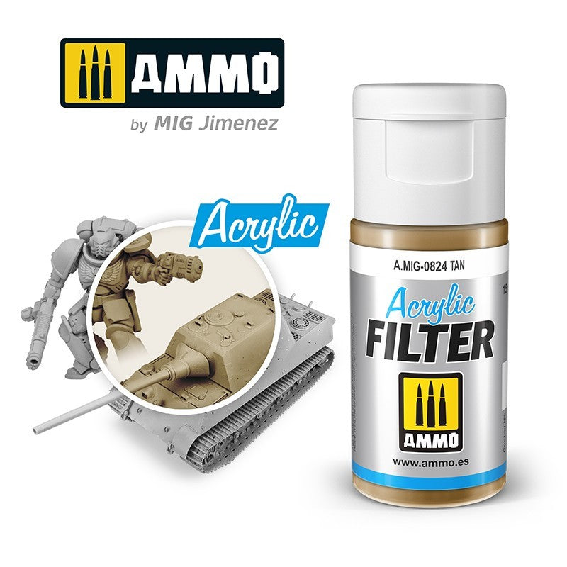 AMIG 0824 Acrylic Filter Tan 15ml.