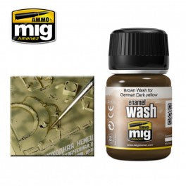 Amig Wash 1000 Brown Wash for German Dark Yellow