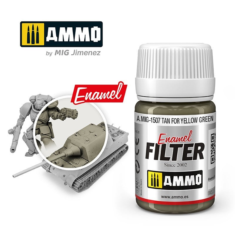 AMIG 1507 Enamel Filter Tan for Yellow Green 35ml.