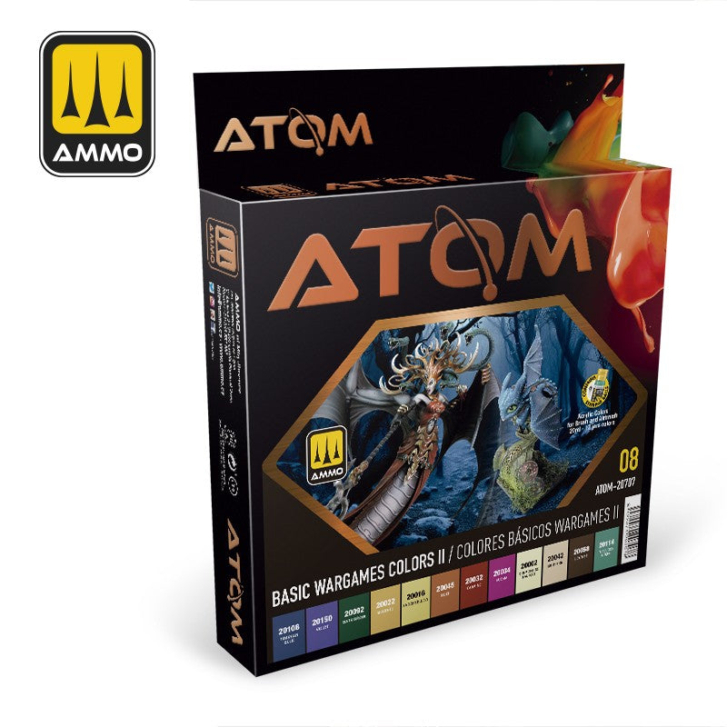 Ammo of Mig ATOM 08 Basic Wargames Colors II Set