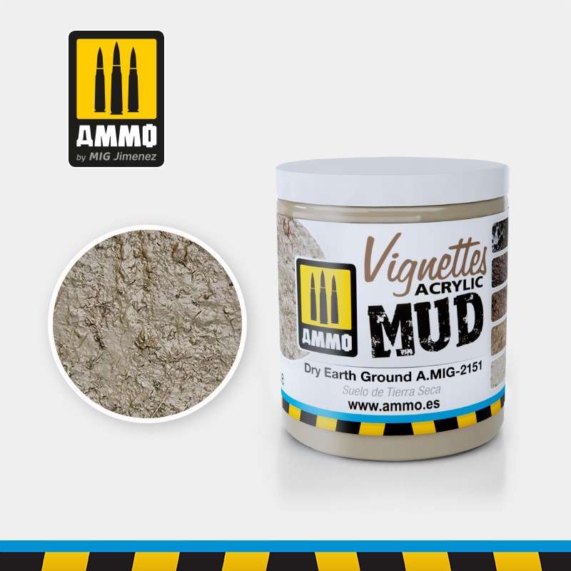 AMIG 2154 Vignettes Acrylic Mud. Dark Mud 100ml.