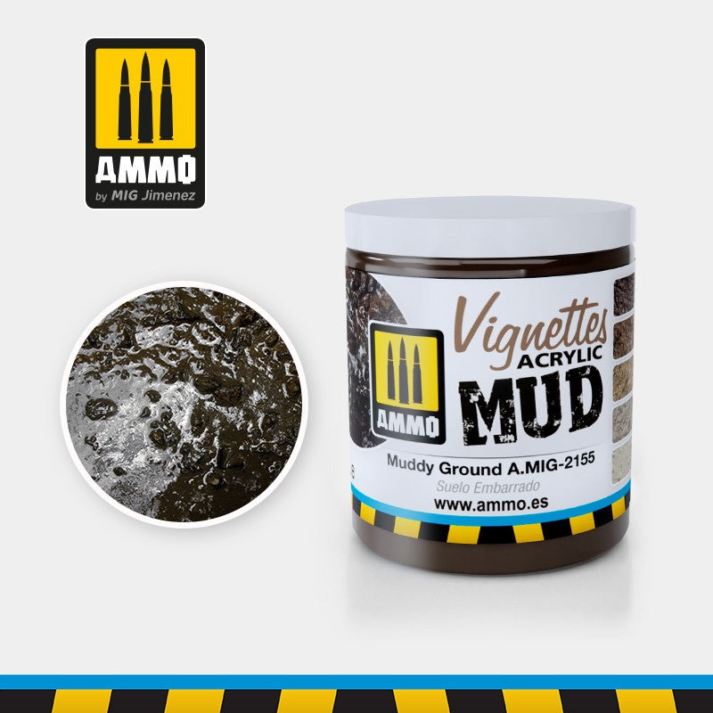 AMIG 2155 Vignettes Acrylic Mud. Muddy Ground 100ml.