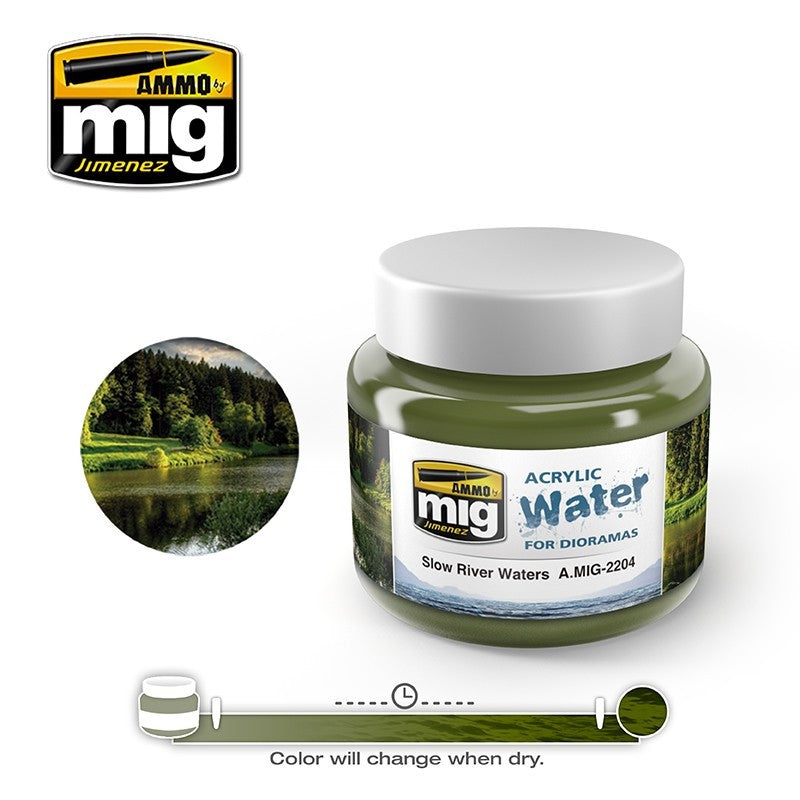 AMIG 2204 Acrylic Slow River Waters for Dioramas.