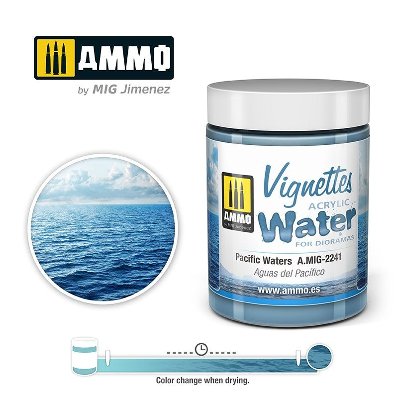 AMIG 2241 Vinettes Acrylic Pacific Waters for Dioramas.