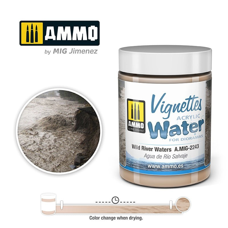 AMIG 2243 Vinettes Acrylic Wild River Waters for Dioramas.