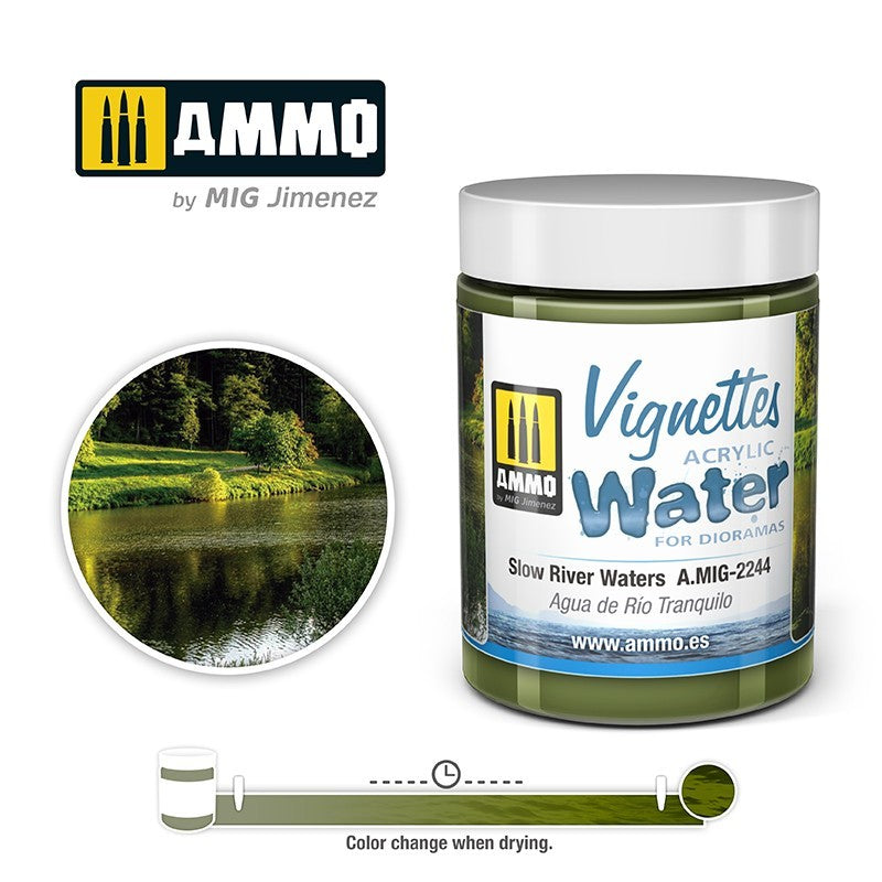 AMIG 2244 Vinettes Acrylic Slow River Waters for Dioramas.