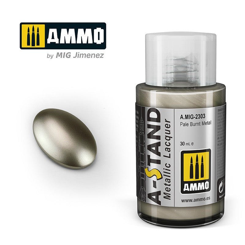 Amig 2303 A-Stand Pale Burnt Metal Metallic Lacquer