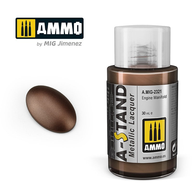 Amig 2321 A-Stand Engine Manifold Metallic Lacquer