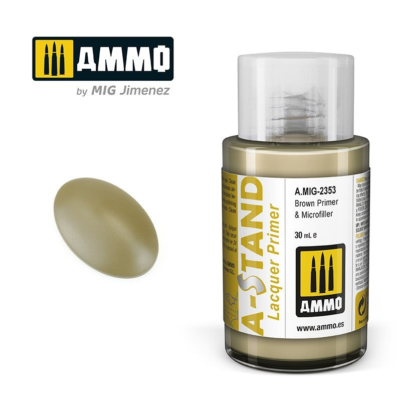 Amig 2353 A-Stand Brown Primer & Microfiller Lacquer Primer