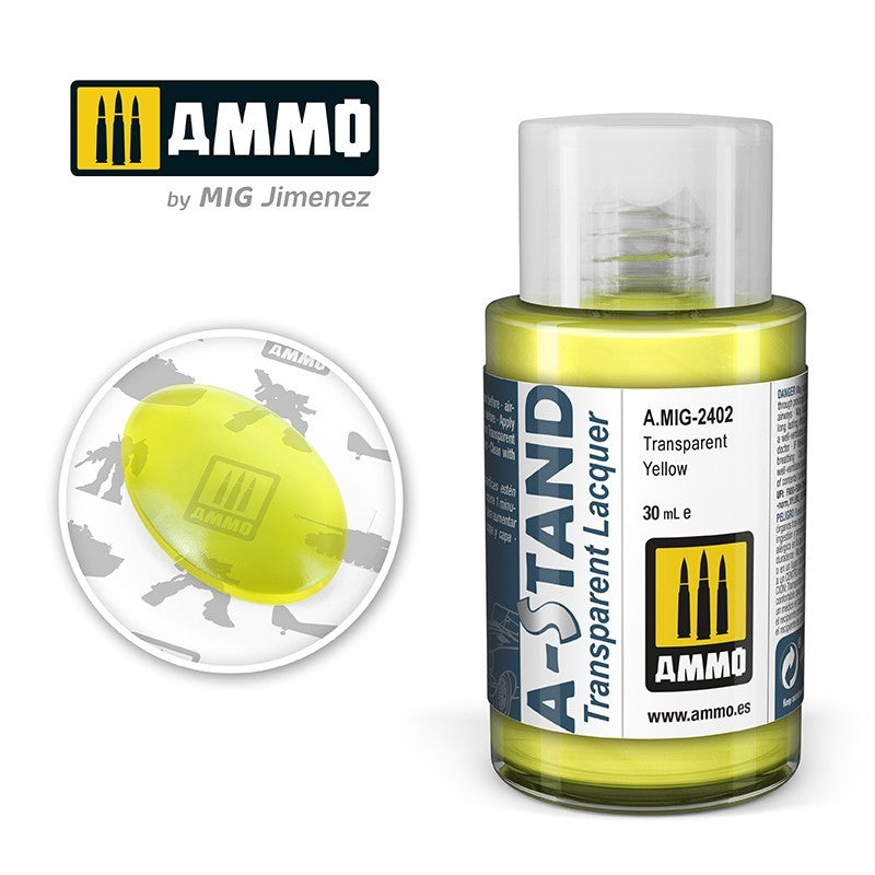 Amig 2402 A-Stand Transparent Yellow, Transparent Lacquer