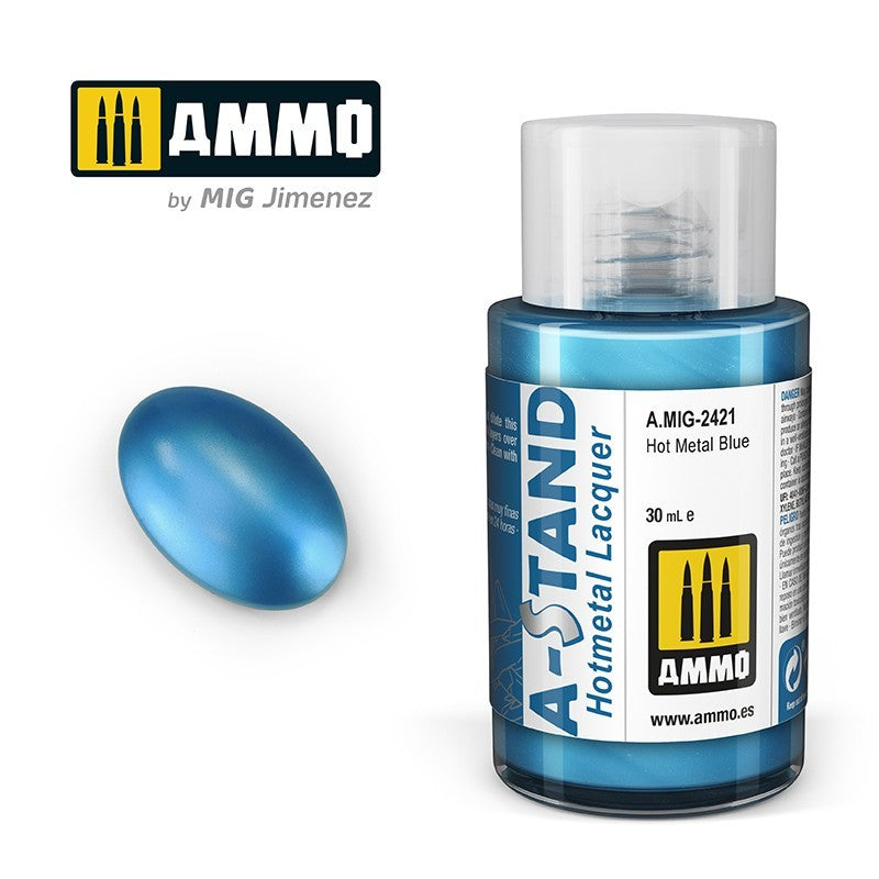 Amig 2421 A-Stand Hot Metal Blue, Hotmetal Lacquer