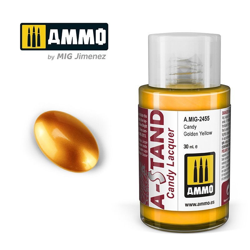 Amig 2455 A-Stand Candy Golden Yellow, Candy Lacquer