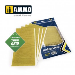 Amig Masking Sheet 1mm Grid. 5 x 290mm x 145mm.