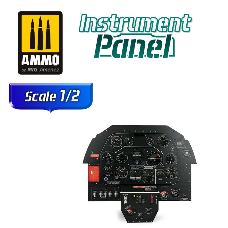 North American P-51B Mustang Instrument Panel Scale 1/2.