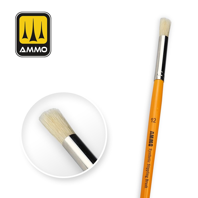 Amig 8587 12 Synthetic Stippling Brush
