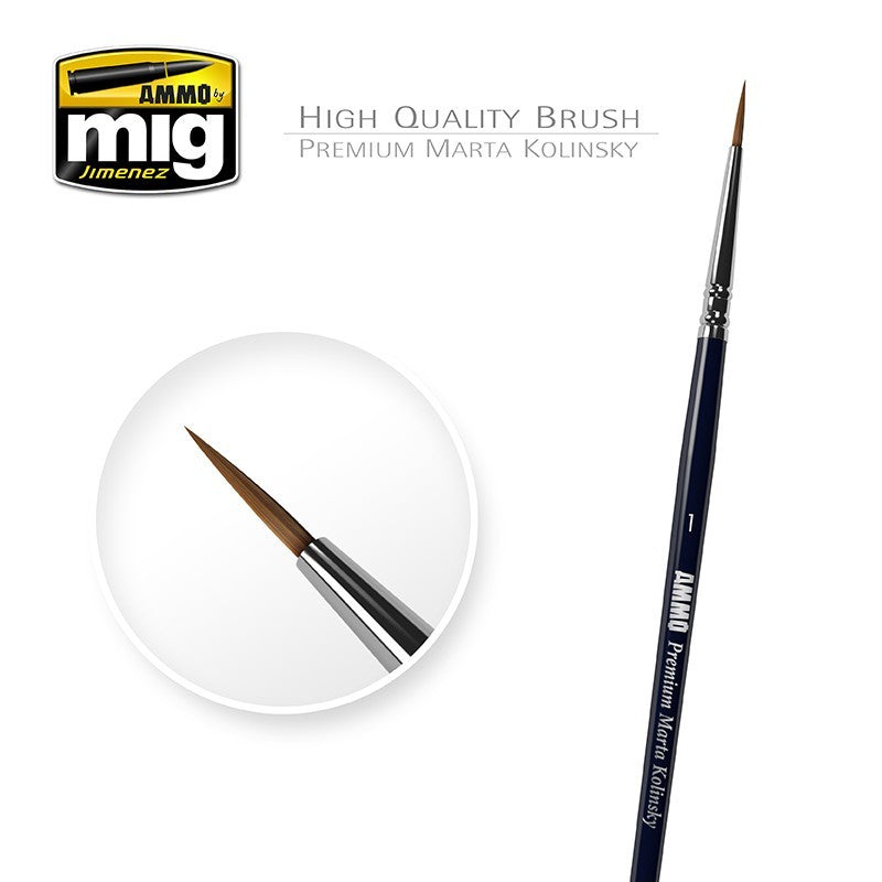 Amig 8602 1 Premium Marta Kolinsky Round Brush