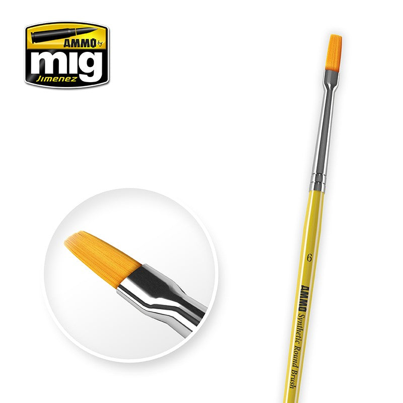 Amig 8621 6 Synthetic Flat Brush