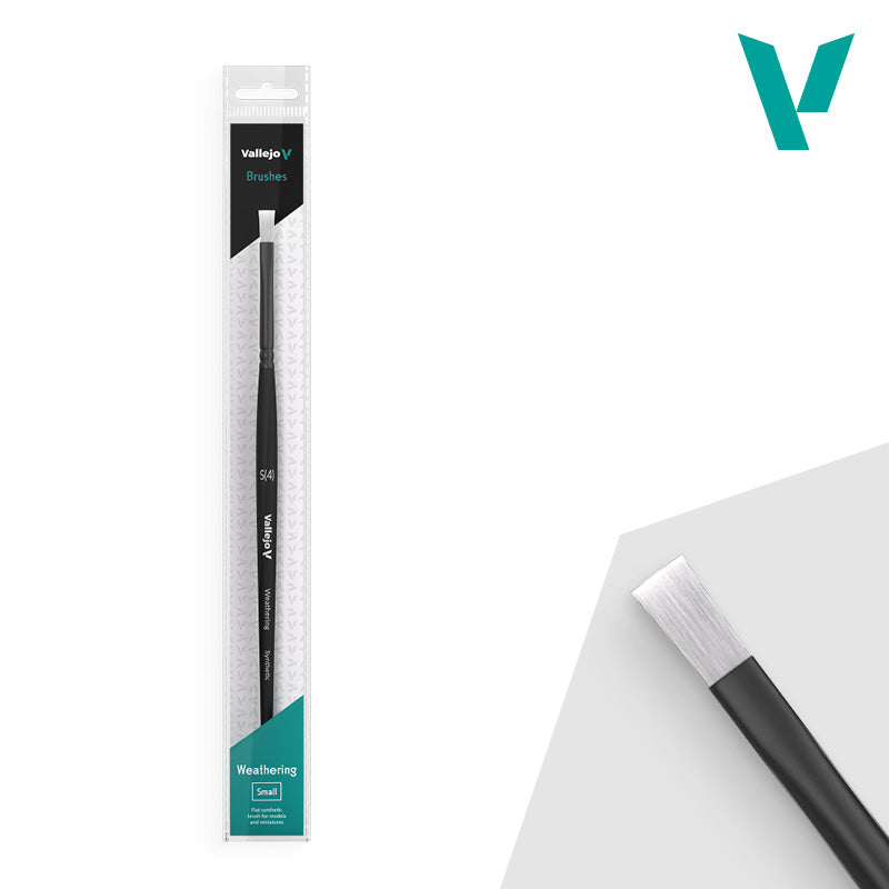 Vallejo Brushes Small Weathering Synthetic Flat