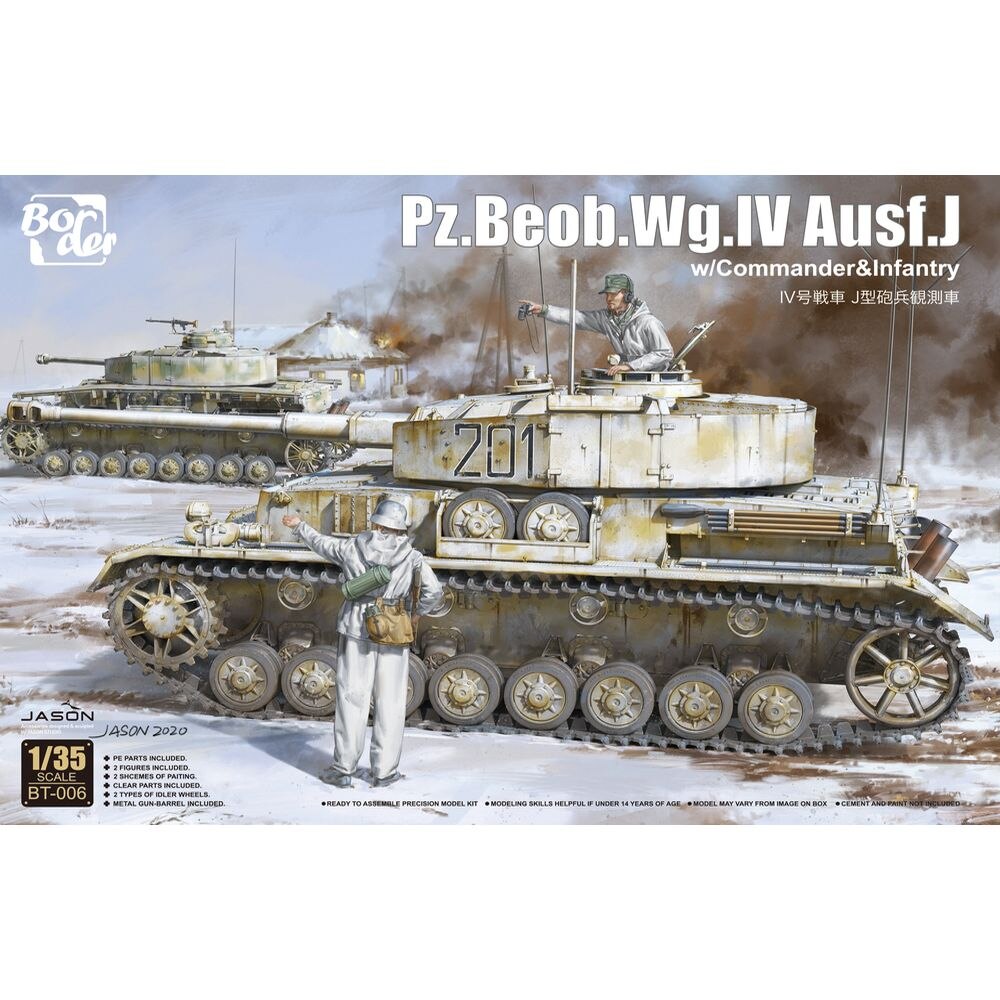 Pz.Beob.Wg.IV Ausf.J w/Commander & Infantry