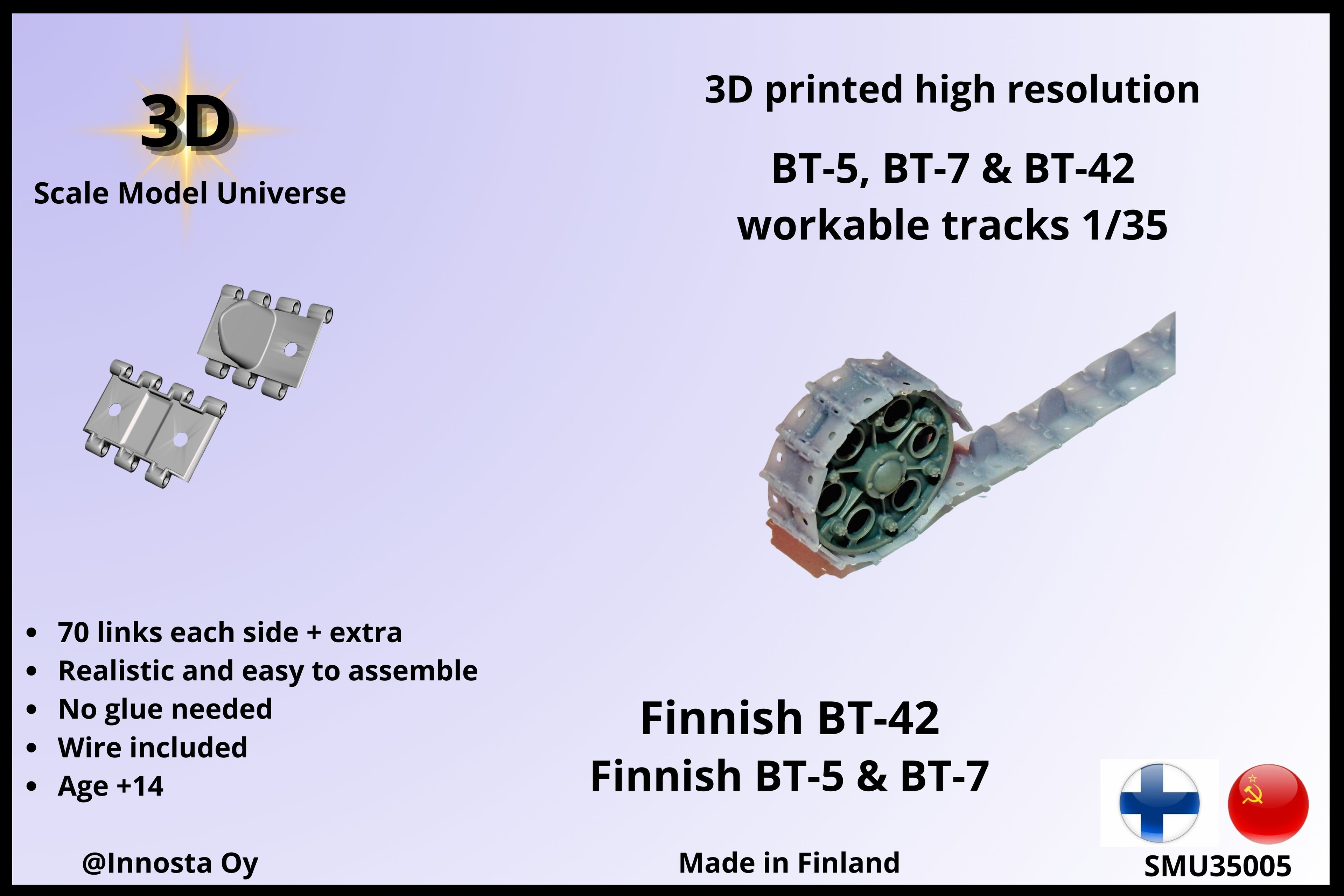 BT-42 workable tracks 1/35.