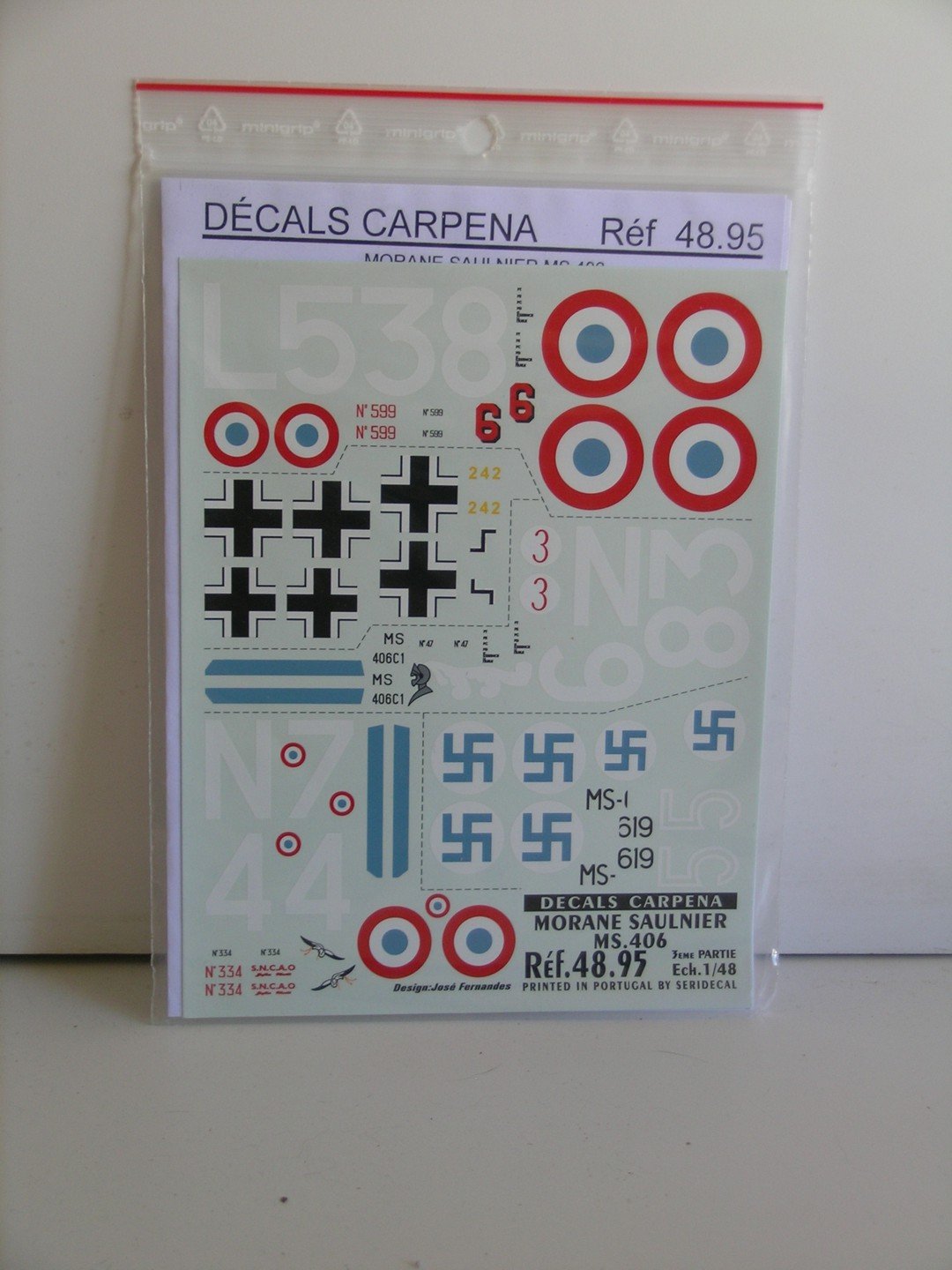 Colorado Decals 48.95 Morane Saulnier MS.406 1/48