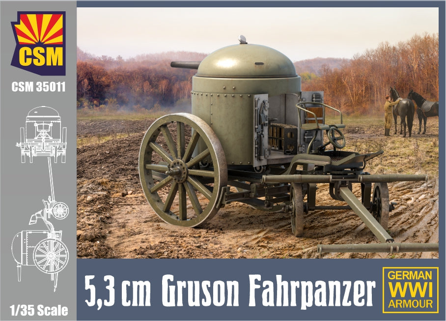 German 5,3cm Gruson Fahrpaner WWI Armour