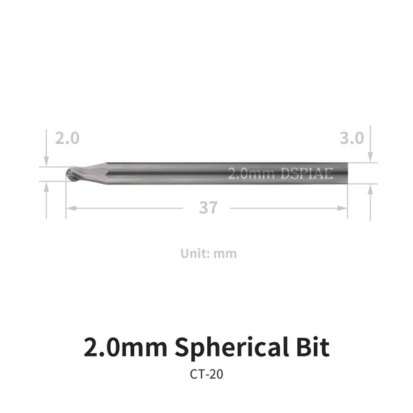 DSPIAE “I-deal” Spherical Bit 2,0mm