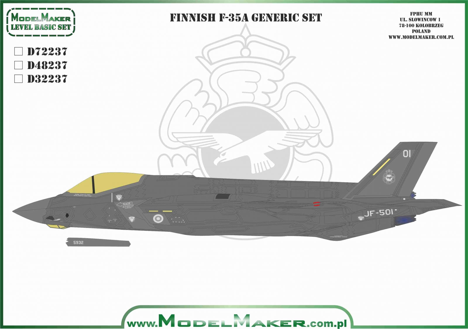 Modelmaker 1/32 Finnish F-35A Generic Set