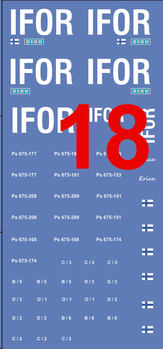 Finnish IFOR decals 1/72