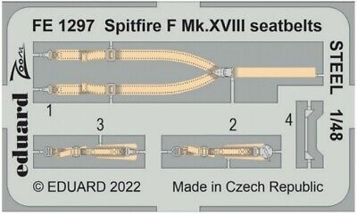 Eduard FE1297 Spitfire F Mk.XVIII Seatbelts  1/48 STEEL