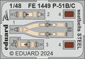 Eduard P-51B/C Seatbelts Steel 1/48