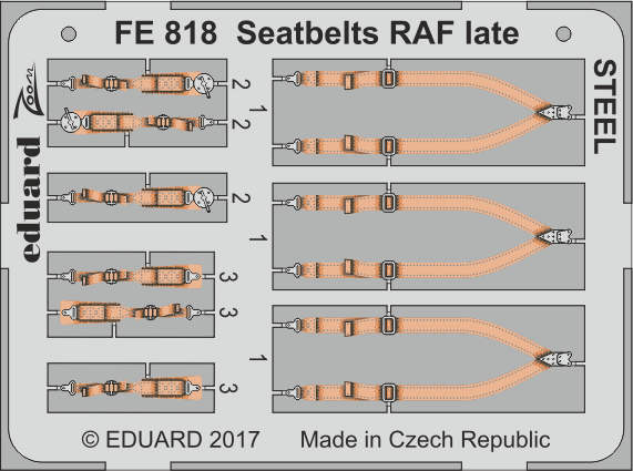 Eduard Seatbelts RAF Late Steel 1/48