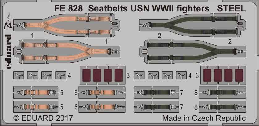 Eduard Seatbelts USN WWII Fighters 1/48 STEEL