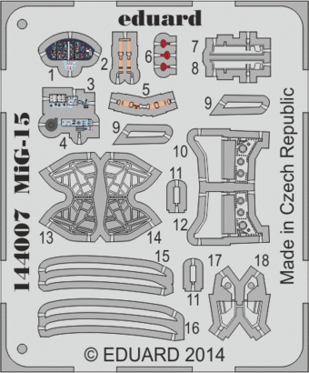 Eduard MiG-15bis Photoetc 1/144
