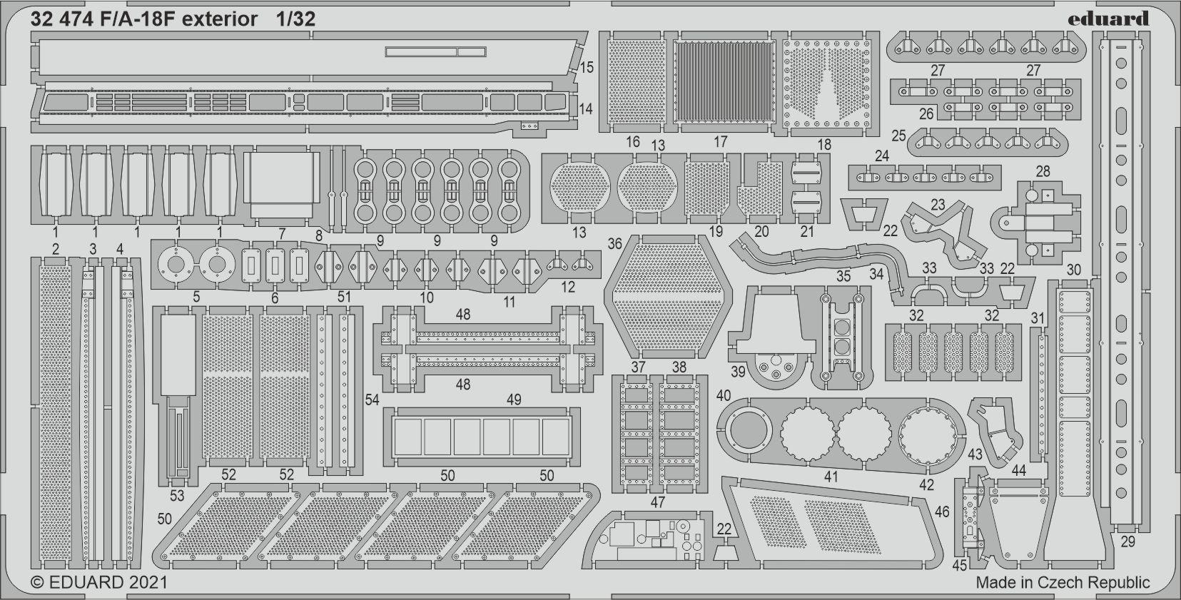 Eduard F/A-18F Exterior 1/32