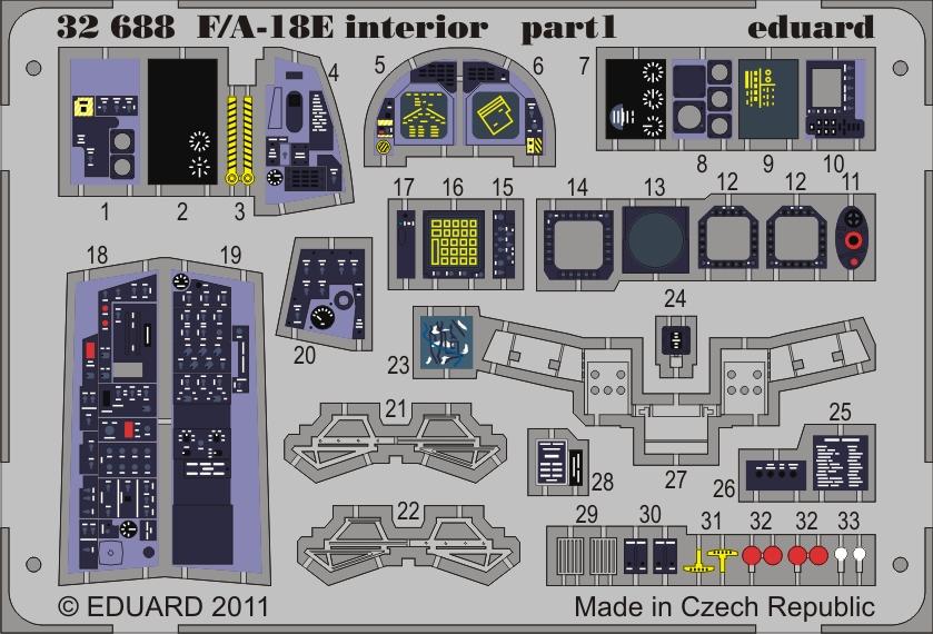 Eduard F/A-18E Interior S.A. 1/32