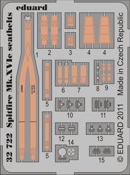 Eduard Spitfire MK.XVIe Seatbelts 1/32