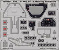 Eduard P-51D Mustang Dashboard 1/32 Etc.
