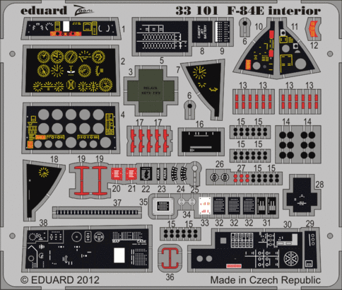 Eduard F84E Interior S.A. 1/32 Etc.