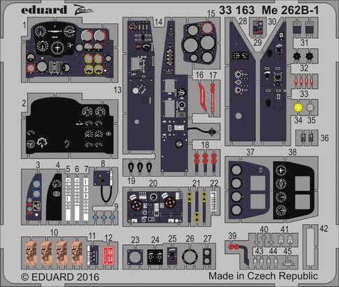 Eduard Me 262B-1 1/32 Etc.